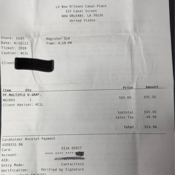 Louis Vuitton Slender Wallet (men’s) Damier Graphite Canvas - Picture 15 of 15